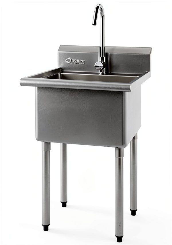TRINITY Stainless Steel Utility Sink Garage Laundry Sink-0
