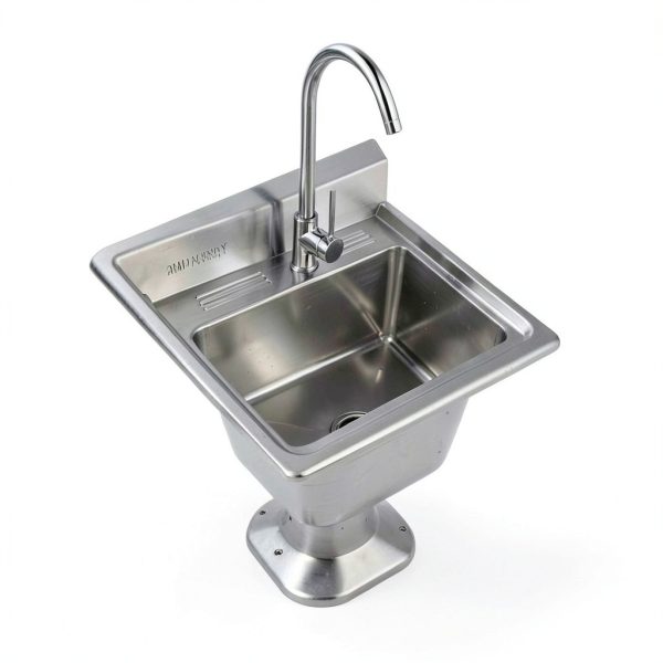 TRINITY Stainless Steel Utility Sink Garage Laundry Sink-3