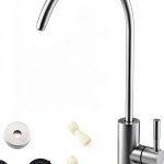 WEWE RO Faucet Brushed Nickel 360 Swivel Kitchen Filter-0