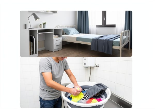 VEMJO Collapsible Laundry Sink Gray White Space Saving-3