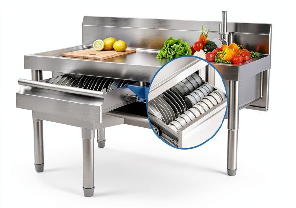 LXAMKIA Stainless Steel Utility Sink Freestanding-5