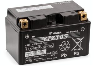 Yuasa YTZ10S AGM Bike Battery 8.6Ah Vibration-0