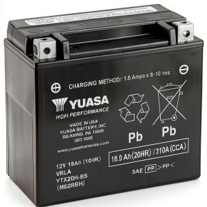 Yuasa 12V 18Ah YTX20H-BS(CP) Maintenance-Free Vehicle Specific Battery-0