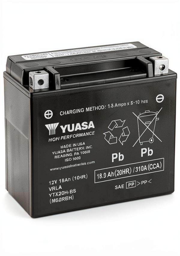 Yuasa 12V 18Ah YTX20H-BS(CP) Maintenance-Free Vehicle Specific Battery-0