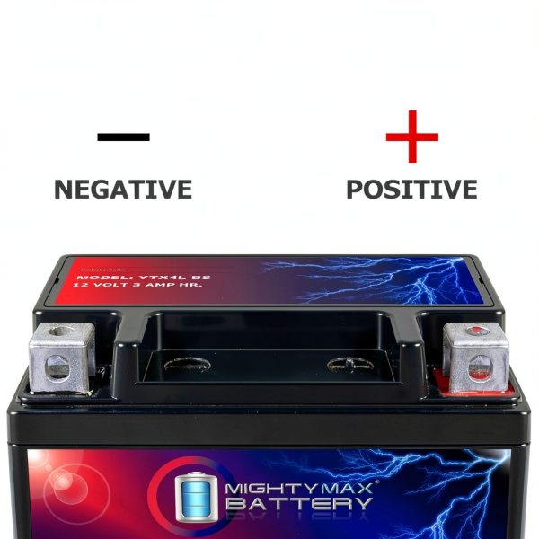Mighty Max Battery 12V 3AH YTX4L-BS156226 Standard Sealed Lead Acid-2