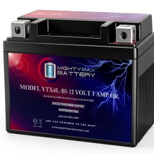 Mighty Max Battery 12V 3AH YTX4L-BS156226 Standard Sealed Lead Acid-0