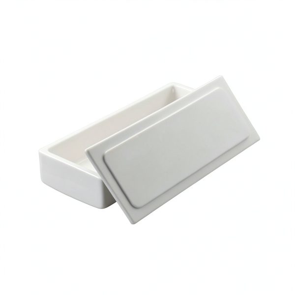 99% Alumina Ceramic Crucible with Lid RIWETRA 10mL 50×20×20mm-5