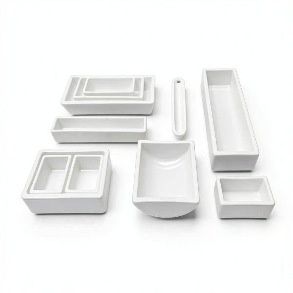 99% Alumina Square Crucible MRUPEZIU Boat HighTemp-4