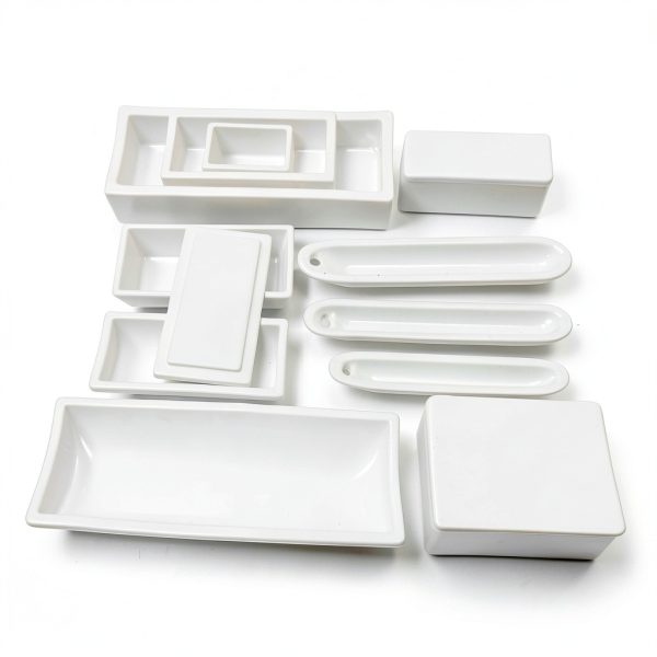 99% Alumina Square Crucible MRUPEZIU Boat HighTemp-0
